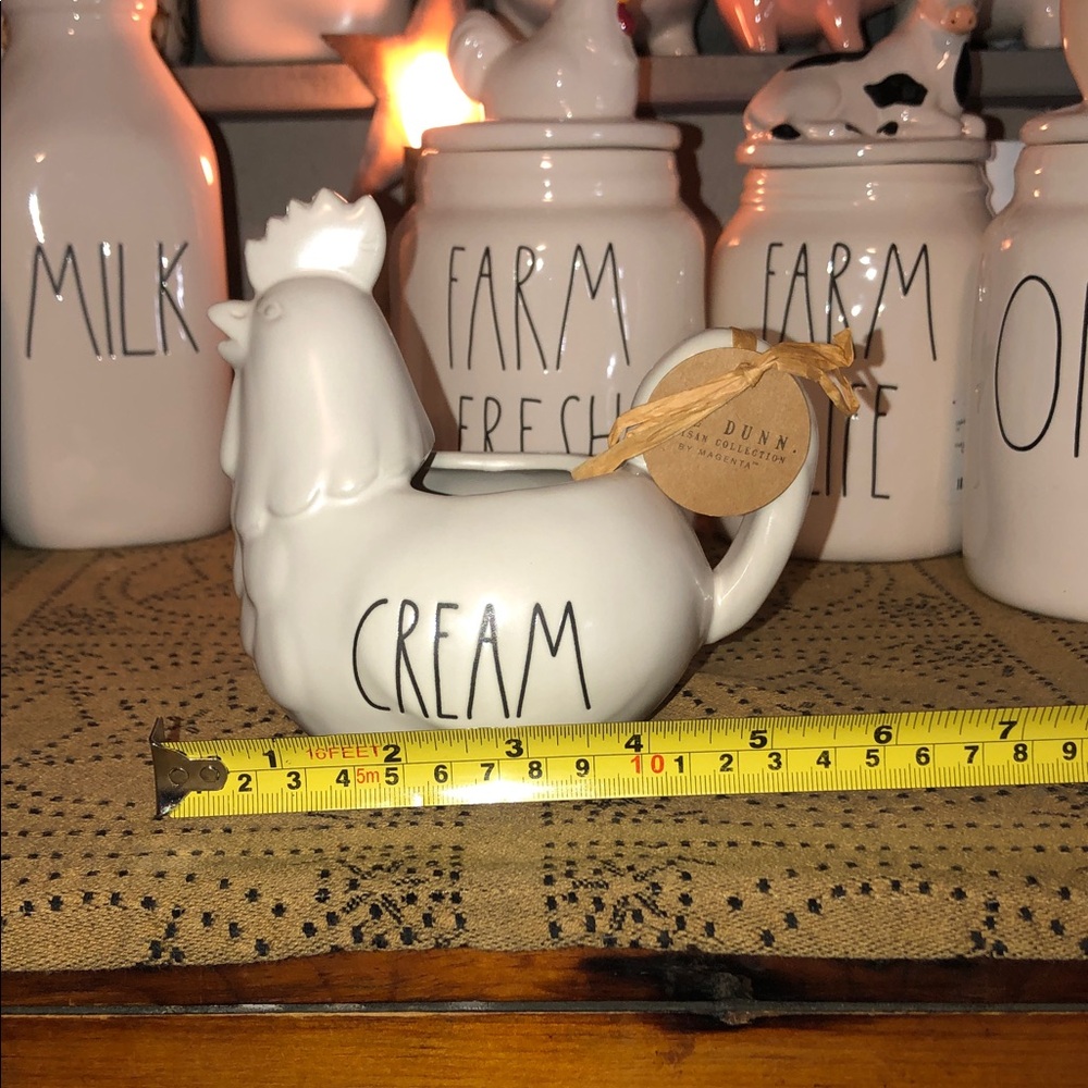 Rae Dunn CREAM Rooster Shaped Creamer - Picture 9 of 9